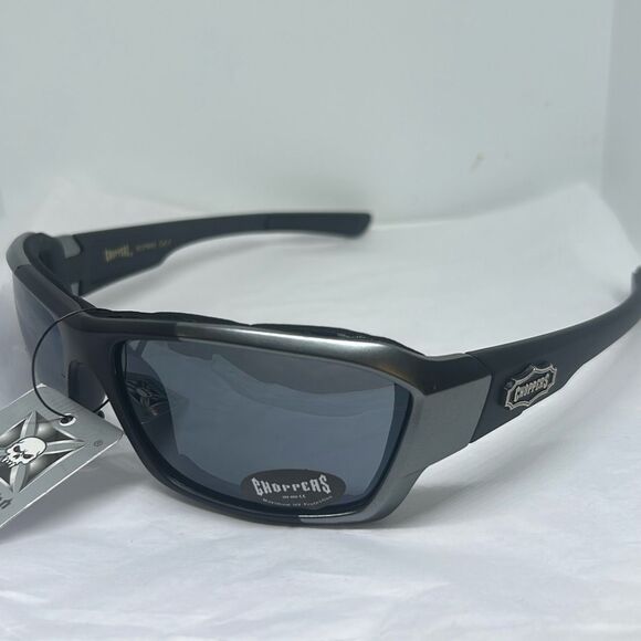 Choppers Padded Sunglasses – Maximum UV Protection – Motorcycle Riding Glasses - Picture 1 of 3